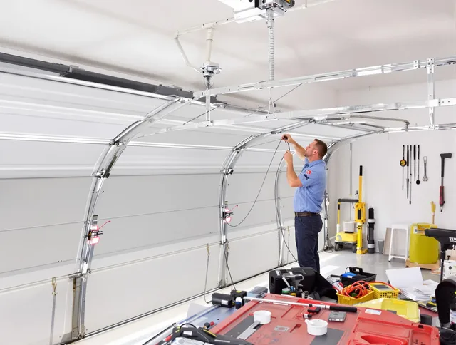 Garage door cable repair service by La Habra Garage Door Repair in La Habra