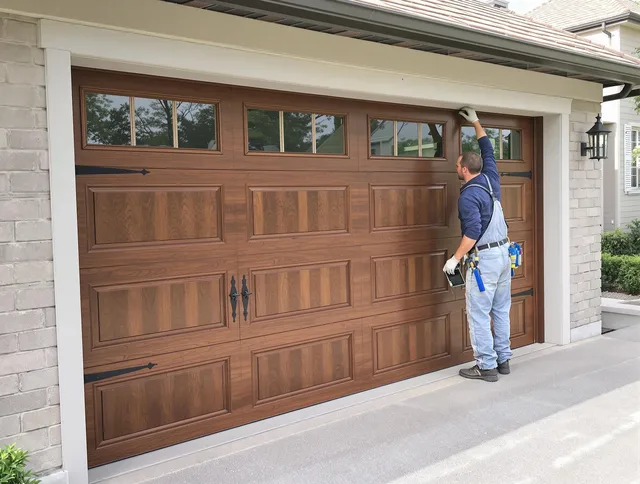Custom garage door showcase by La Habra Garage Door Repair in La Habra