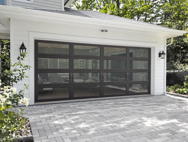 La Habra Garage Door Repair design specialist presenting custom garage door options to La Habra homeowner