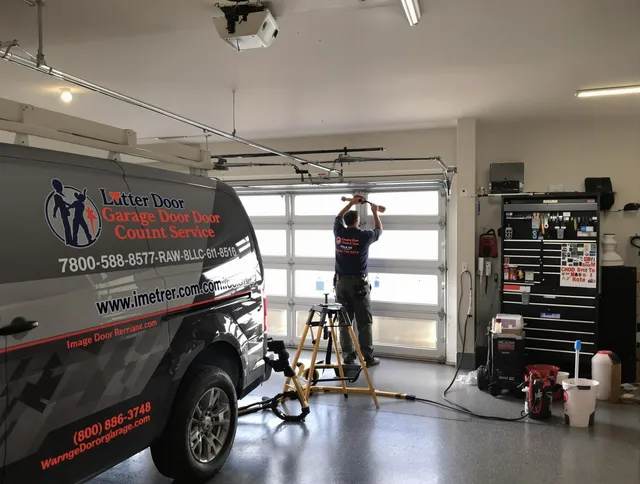La Habra Garage Door Repair team performing same-day garage door repair in La Habra