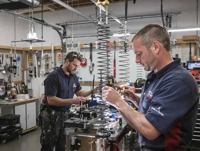 Garage door spring repair service by La Habra Garage Door Repair in La Habra